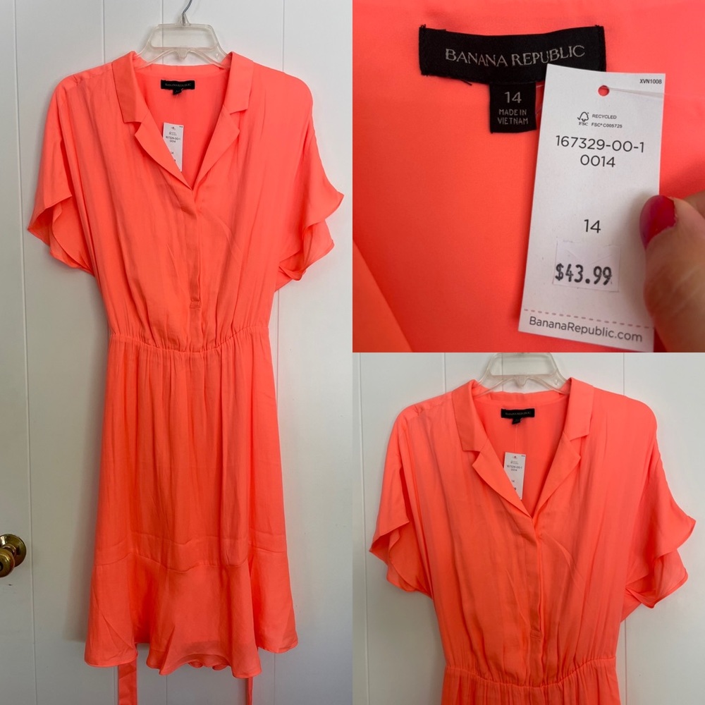 NWT Banana Republic Short Sleeve Dress